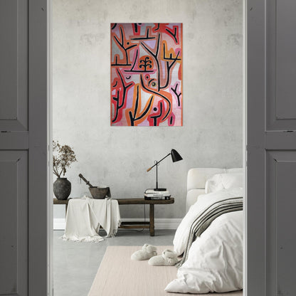 PARK BEI LU 1938 - Paul Klee Brushed Aluminum Print - 70x100 cm / 28x40 inches | Paul Klee Aluminum Print | Paul Klee Prints