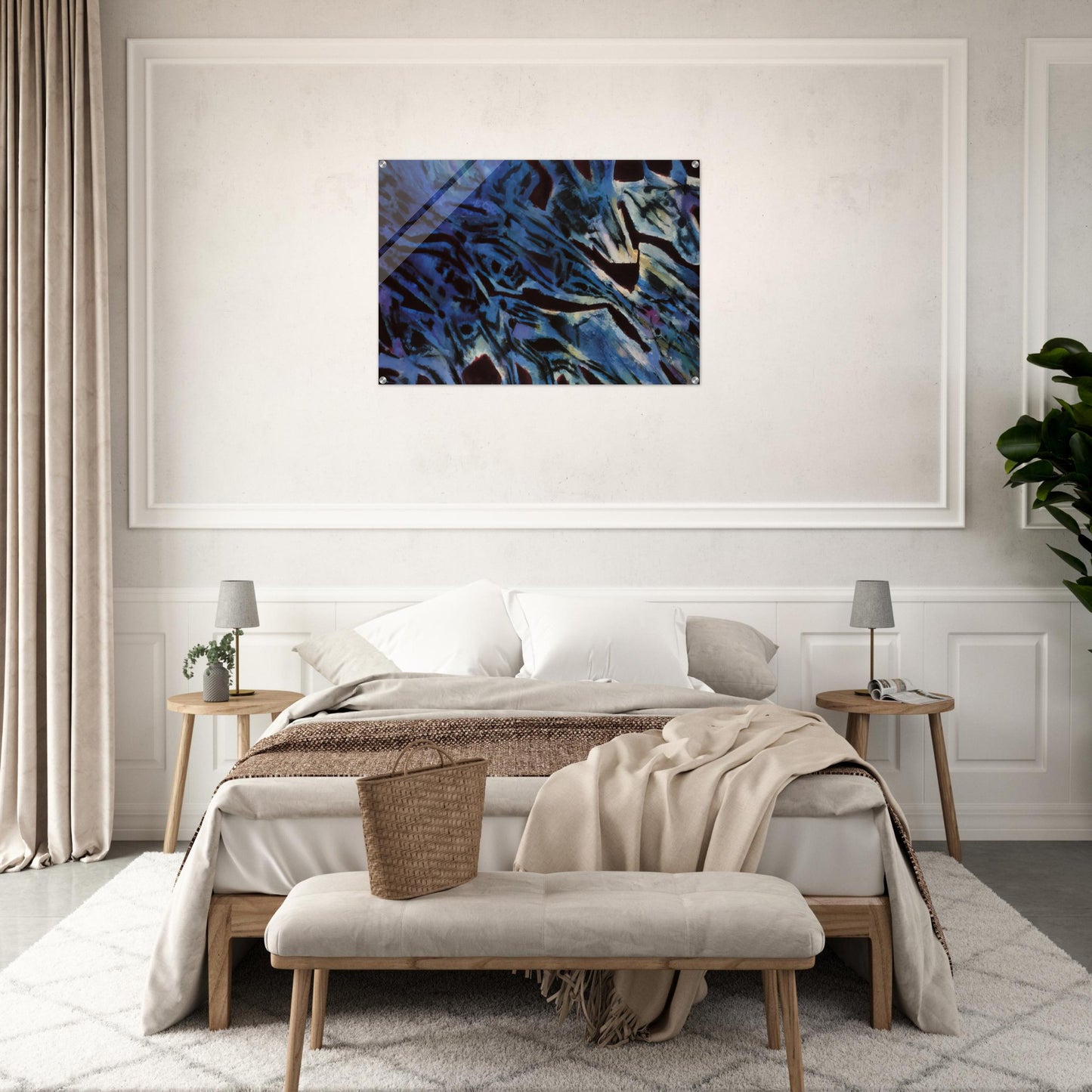 Fishes’ Sanctuary - 1969 - Alfred Manessier Acrylic Print - 70x100 cm / 28x40″ inches | Alfred Manessier Wall Art | Alfred Manessier Prints