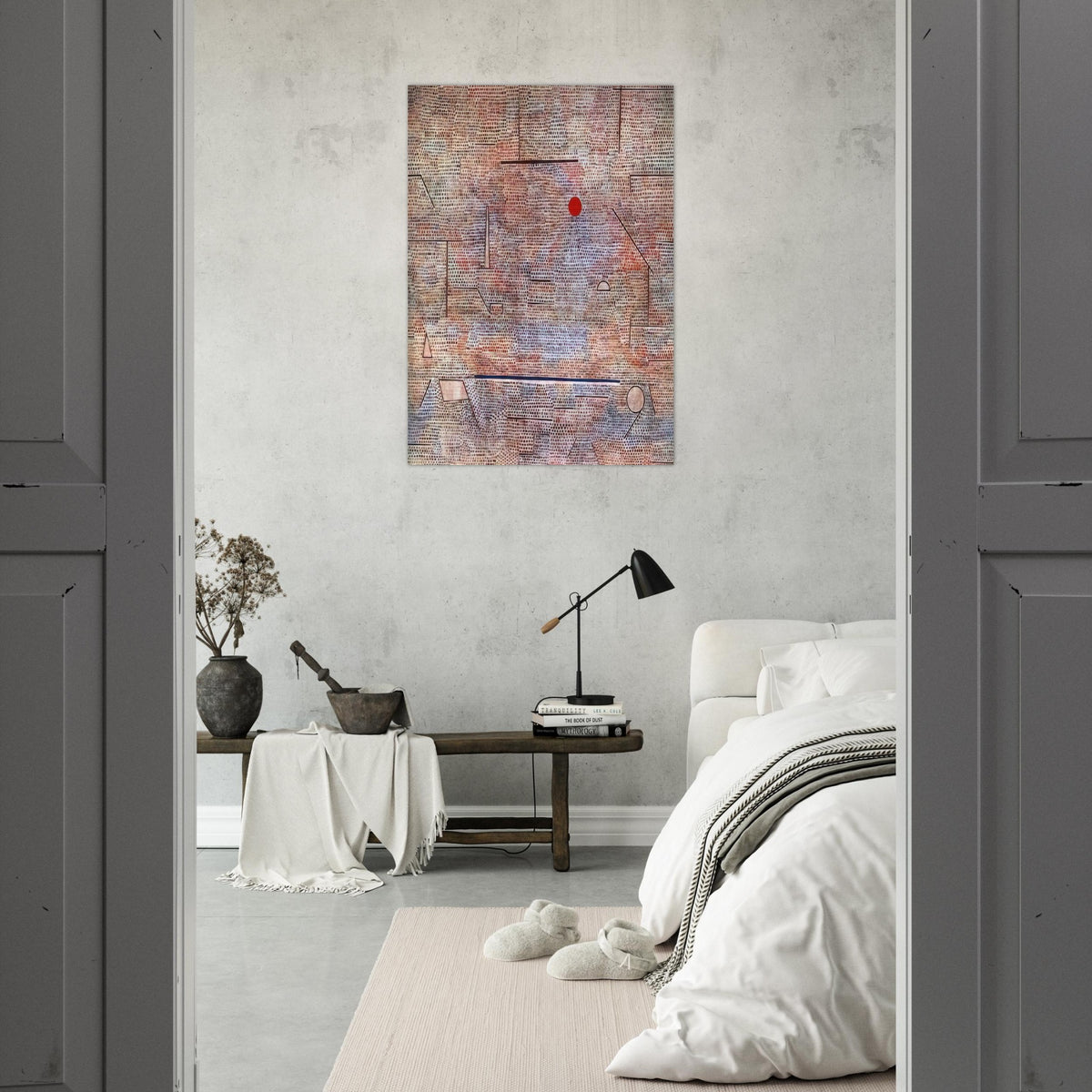 CACODEMONIC 1916 - Paul Klee Brushed Aluminum Print - 70x100 cm / 28x40 inches | Paul Klee Aluminum Print | Paul Klee Prints