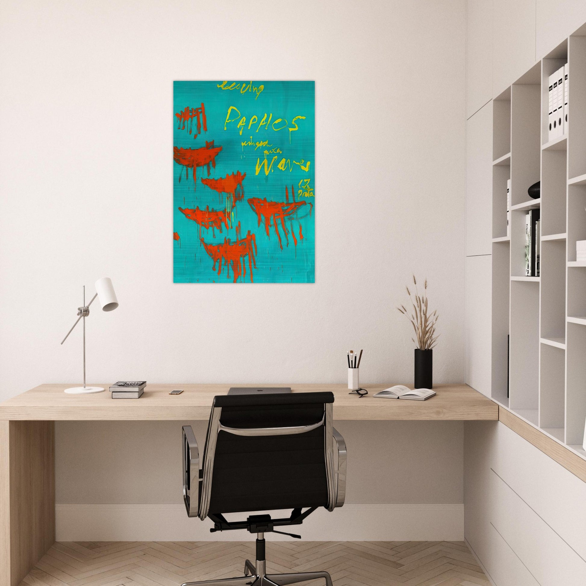 Leaving Paphos Ringed With Waves V - Cy Twombly Brushed Aluminum Print - 70x100 cm / 28x40 inches | Cy Twombly Aluminum Print | Cy Twombly Prints
