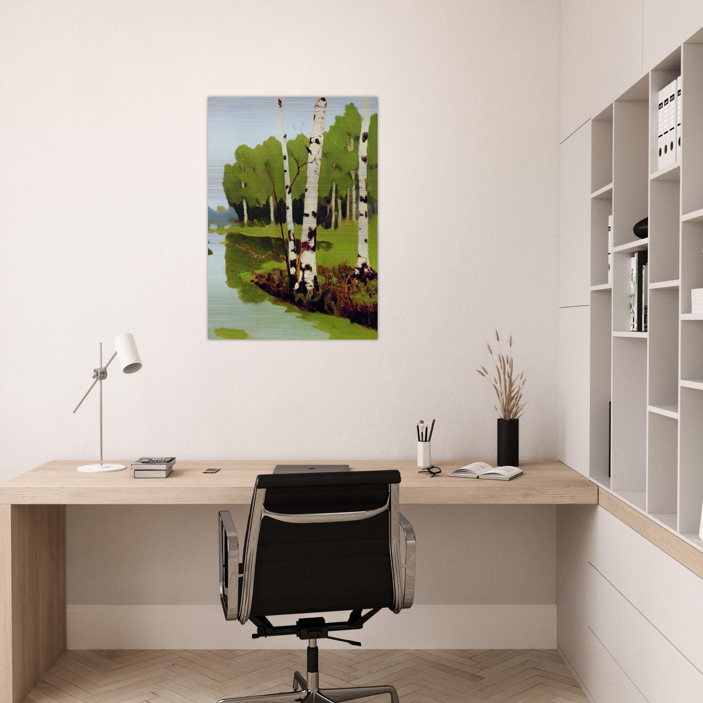 Birches - Arkhyp Kuindzhi Brushed Aluminum Print - 70x100 cm / 28x40 inches | Arkhyp Kuindzhi Aluminum Print | Arkhyp Kuindzhi Prints
