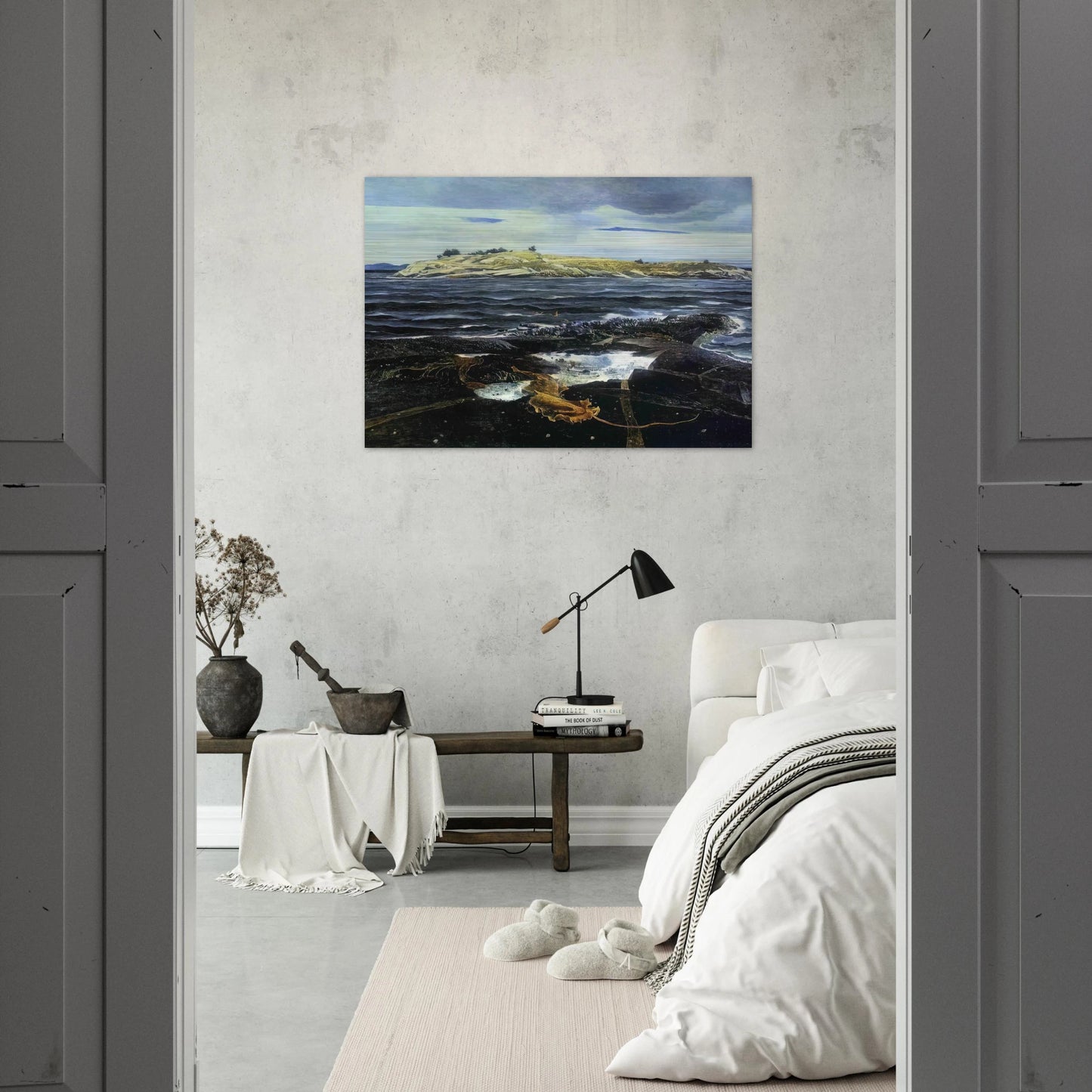 LITTLE CALDWELLS ISLAND - Andrew Wyeth Brushed Aluminum Print - 70x100 cm / 28x40 inches | Andrew Wyeth Aluminum Print | Andrew Wyeth Prints