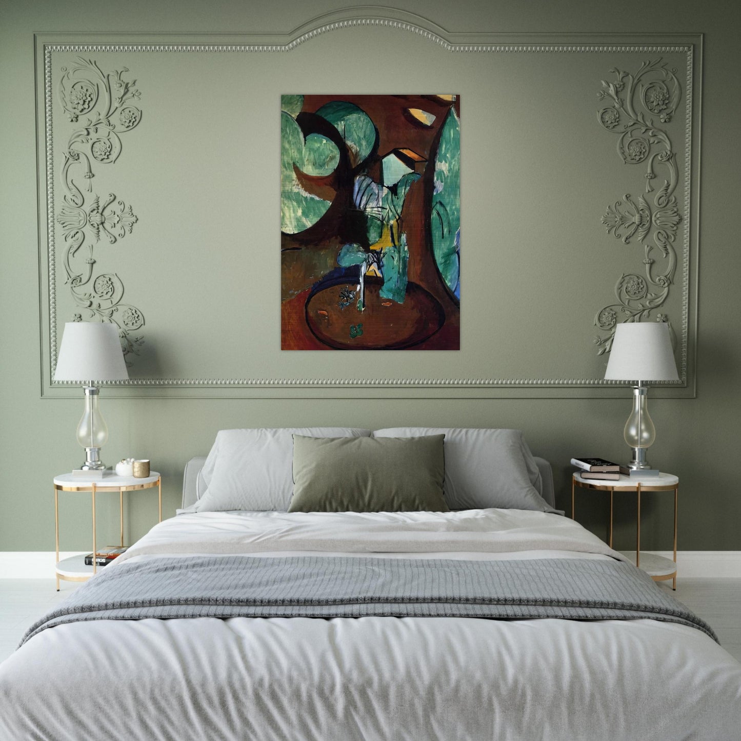 GARDEN AT ISSY - Henri Matisse Brushed Aluminum Print - 70x100 cm / 28x40 inches | Henri Matisse Aluminum Print | Henri Matisse Prints