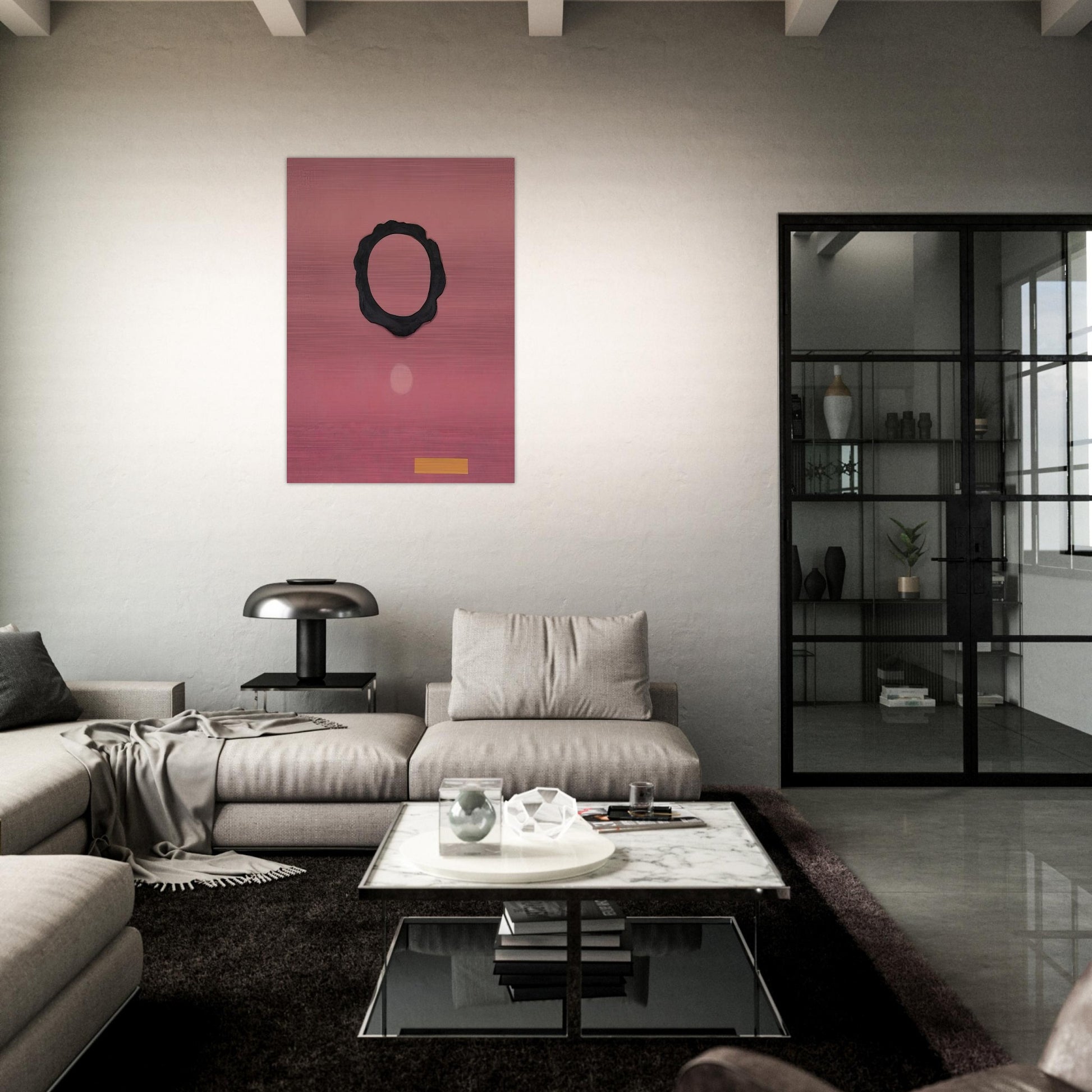 Mandala - 1971 - Adolph Gottlieb Brushed Aluminum Print - 70x100 cm / 28x40 inches | Adolph Gottlieb Aluminum Print | Adolph Gottlieb Prints