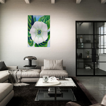 Jimson Weed - Georgia O'Keeffe Brushed Aluminum Print - 70x100 cm / 28x40 inches | Georgia O'Keeffe Aluminum Print | Georgia O'Keeffe Prints