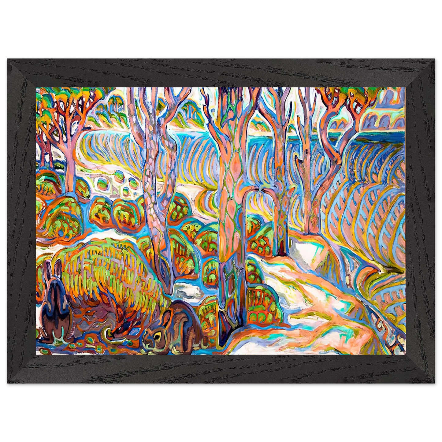 Walter Inglis Anderson - Walter Anderson Wall art - 20x25 cm / 8x10 inches - Premium Wooden Framed Poster With Fine Art Paper-canvas - White frame