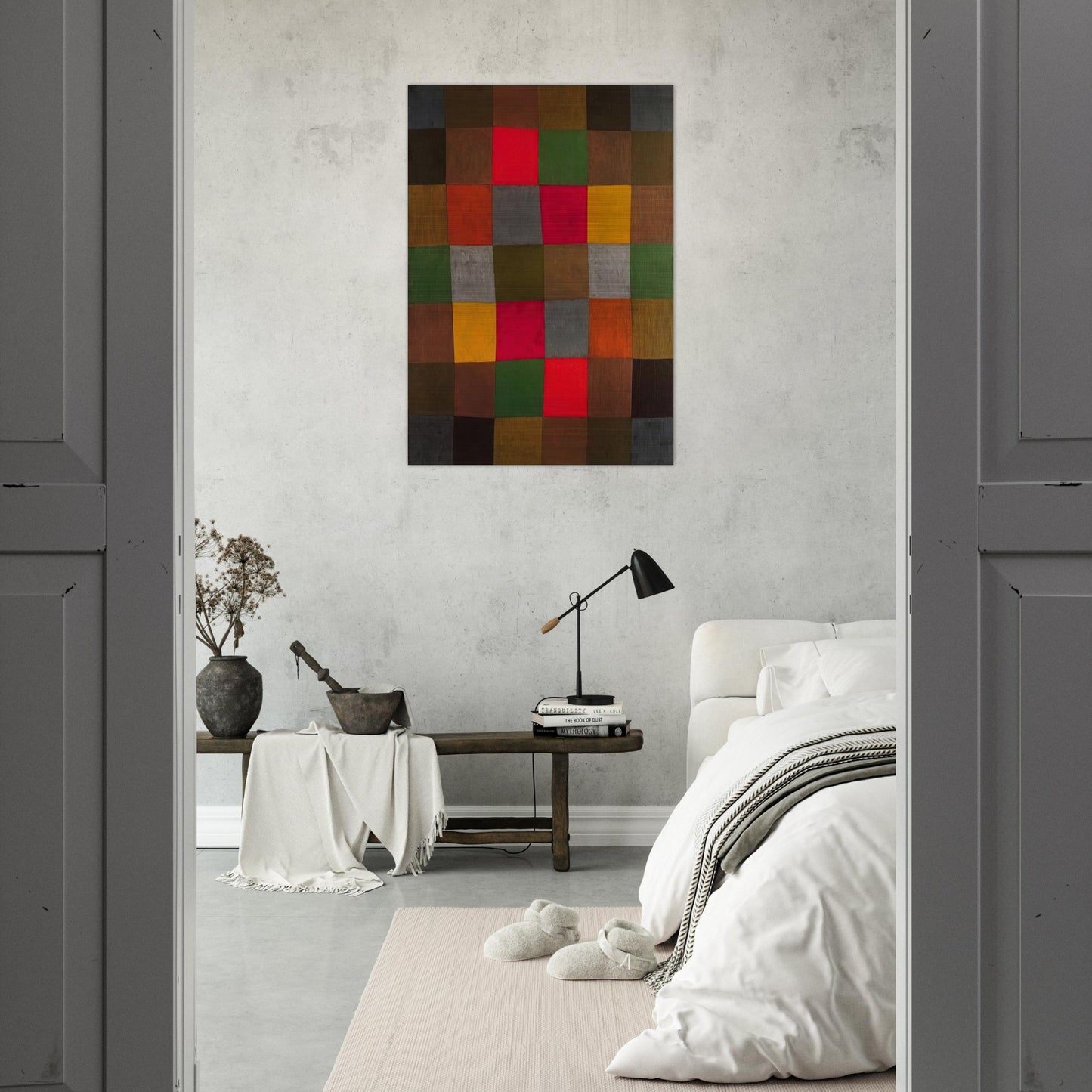 NEW HARMONY 1936 - Paul Klee Brushed Aluminum Print - 70x100 cm / 28x40 inches | Paul Klee Aluminum Print | Paul Klee Prints