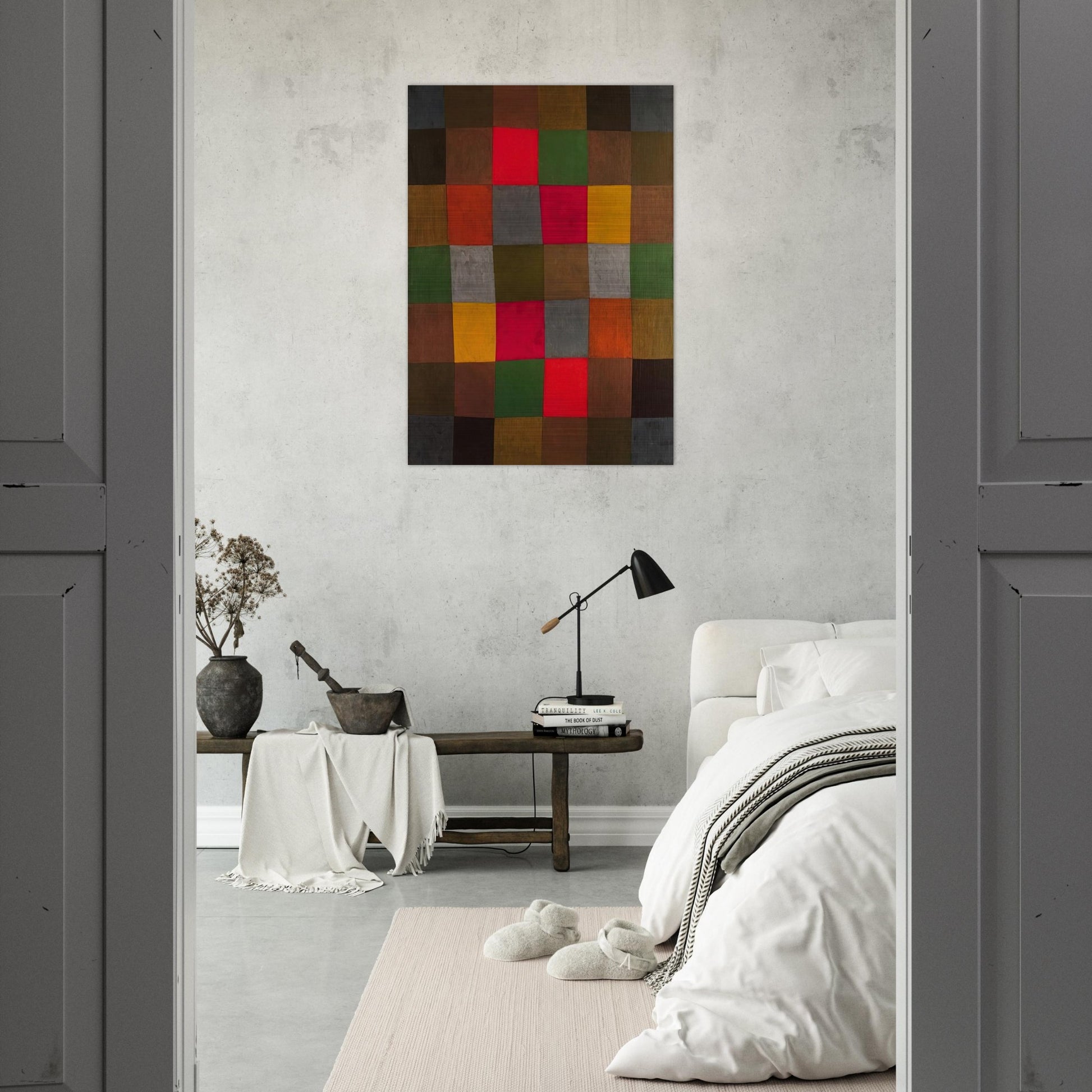 NEW HARMONY 1936 - Paul Klee Brushed Aluminum Print - 70x100 cm / 28x40 inches | Paul Klee Aluminum Print | Paul Klee Prints