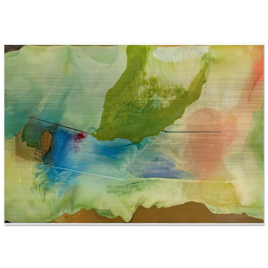 Hint from Bassano, 1973- - Helen Frankenthaler Brushed Aluminum Print - 70x100 cm / 28x40 inches | Helen Frankenthaler Aluminum Print | Helen Frankenthaler Prints