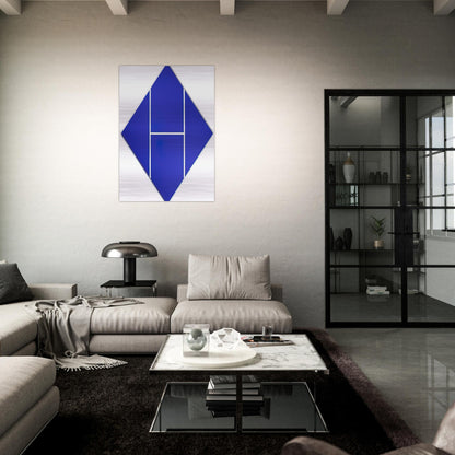 Cobalt - 1982 - Carmen Herrera Brushed Aluminum Print - 70x100 cm / 28x40 inches | Carmen Herrera Aluminum Print | Carmen Herrera Prints