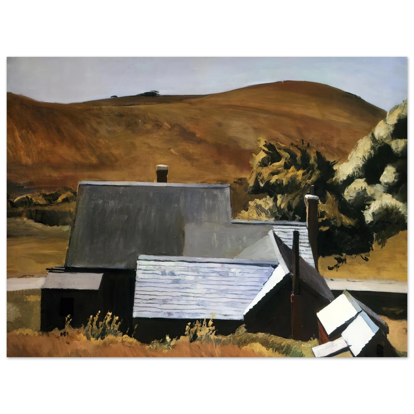 Edward Hopper - Burly Cobb s House, South Truro Fine Art Poster