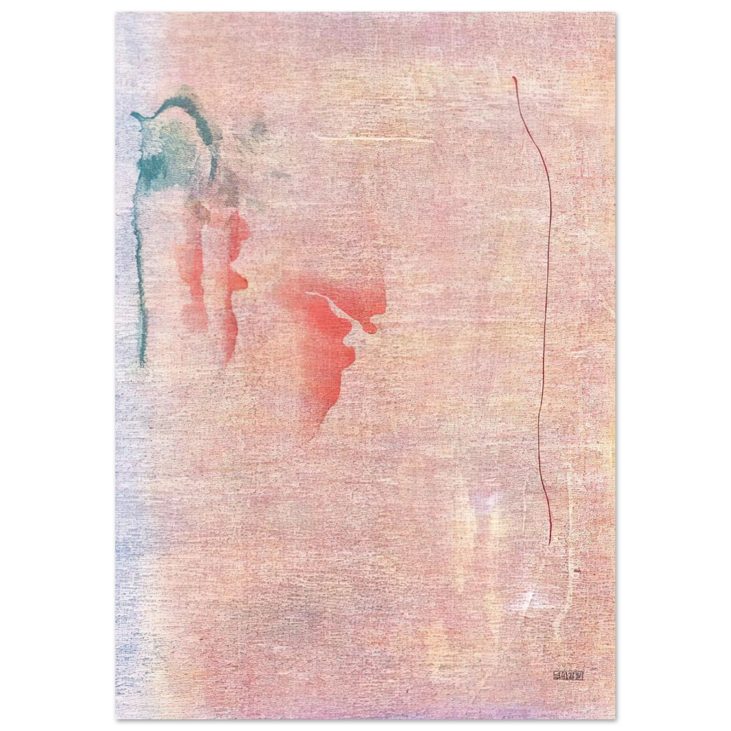 Helen Frankenthaler - Cedar Hill - 1983 Wall art - 30x45 cm / 12x18 inches - Premium Wooden Framed Poster With Fine Art Paper-canvas - Black frame