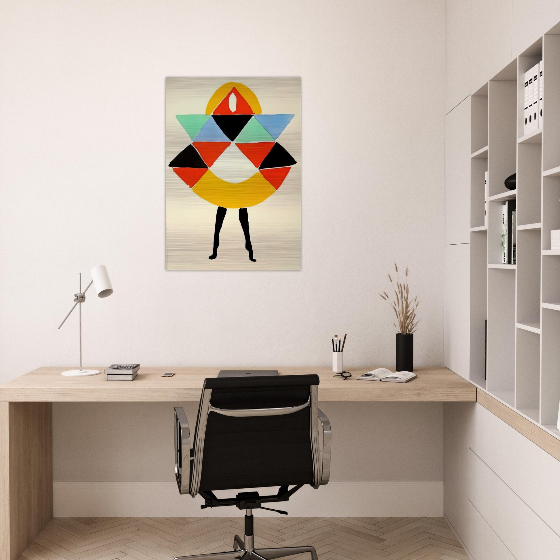 TERK - Sonia Delaunay Brushed Aluminum Print - 70x100 cm / 28x40 inches | Sonia Delaunay Aluminum Print | Sonia Delaunay Prints