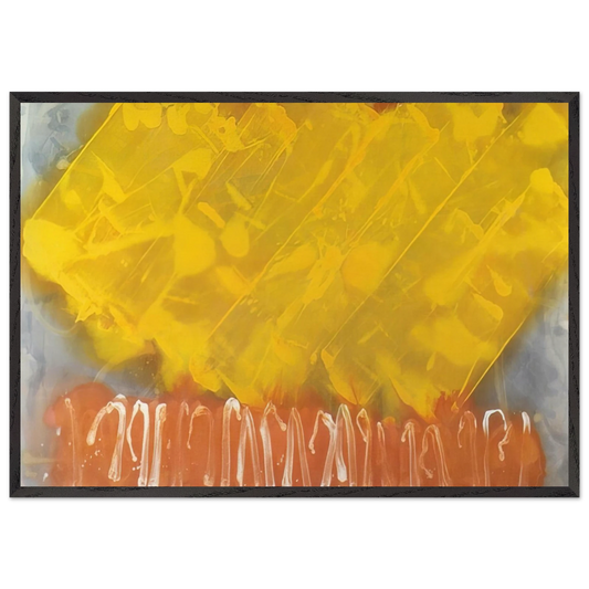 Cathay - 1979 - Albert Irvin 70x100 cm / 28x40 inches Framed Art Print – Black Wooden Frame