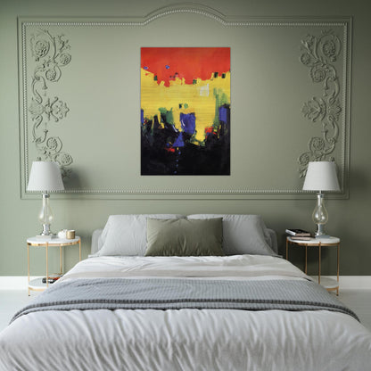 Above Deep Waters - Hans Hofmann Brushed Aluminum Print - 70x100 cm / 28x40 inches | Hans Hofmann Aluminum Print | Hans Hofmann Prints