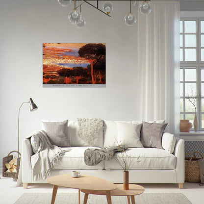 VIEW OF CADAQU%C3%A9S FROM MOUNT PANI - Salvador Dali Brushed Aluminum Print - 70x100 cm / 28x40 inches | Salvador Dali Aluminum Print | Salvador Dali Prints