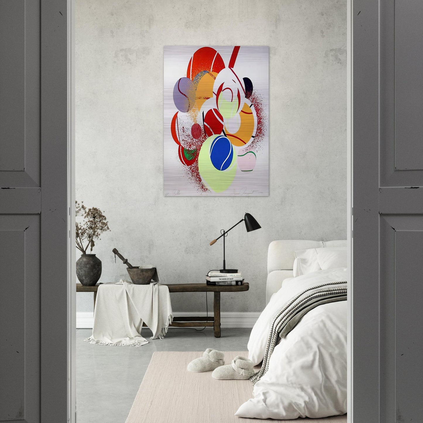 Balls - James Rosenquist Brushed Aluminum Print - 70x100 cm / 28x40 inches | James Rosenquist Aluminum Print | James Rosenquist Prints