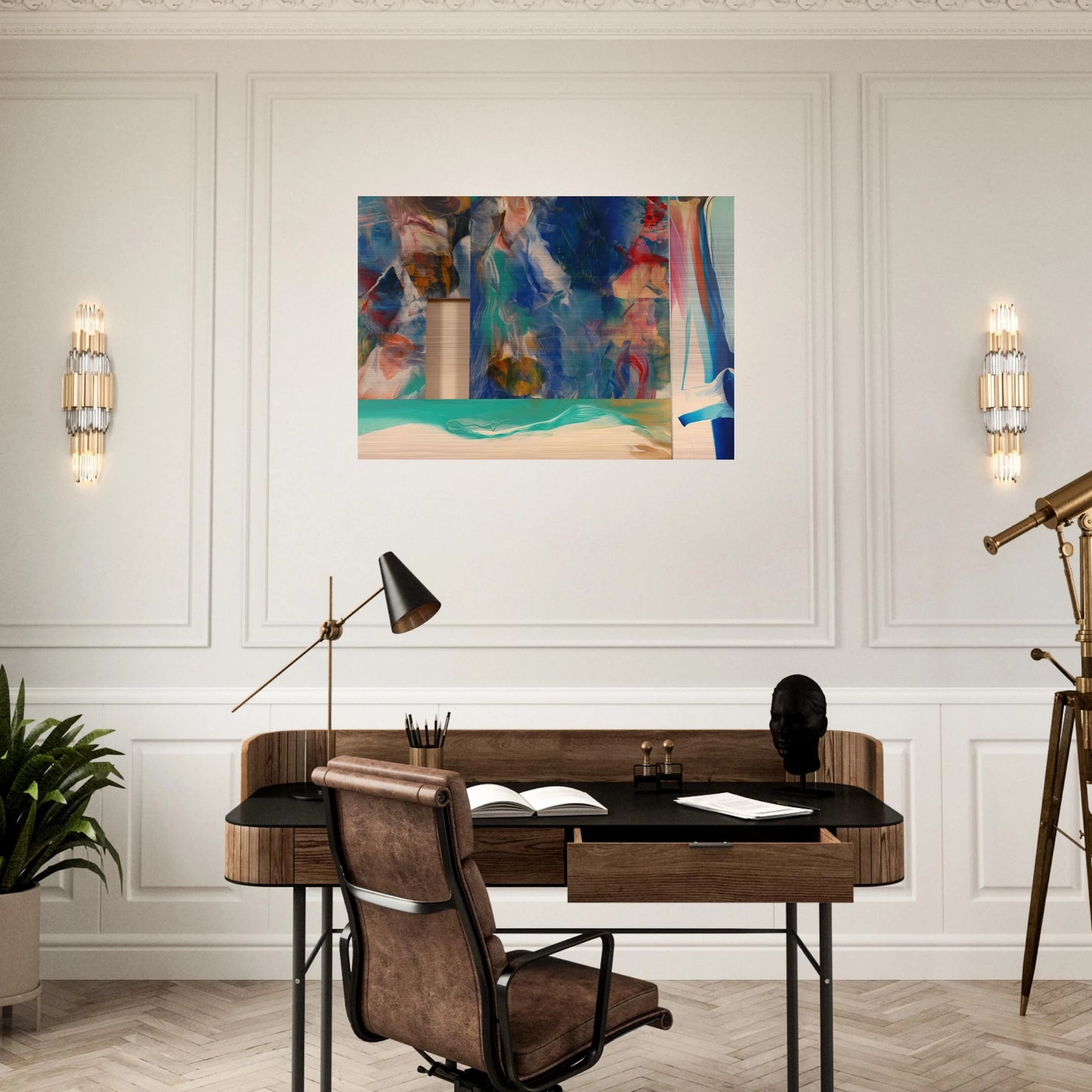 Icon - Sam Gilliam Brushed Aluminum Print - 70x100 cm / 28x40 inches | Sam Gilliam Aluminum Print | Sam Gilliam Prints