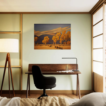 NOVEMBER IN NEVADA 1935 - Maynard Dixon Brushed Aluminum Print - 70x100 cm / 28x40 inches | Maynard Dixon Aluminum Print | Maynard Dixon Prints