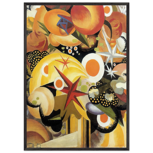 Mazzo di fiori - 1918 - Julius Evola 70x100 cm / 28x40 inches Framed Art Print – Black Wooden Frame