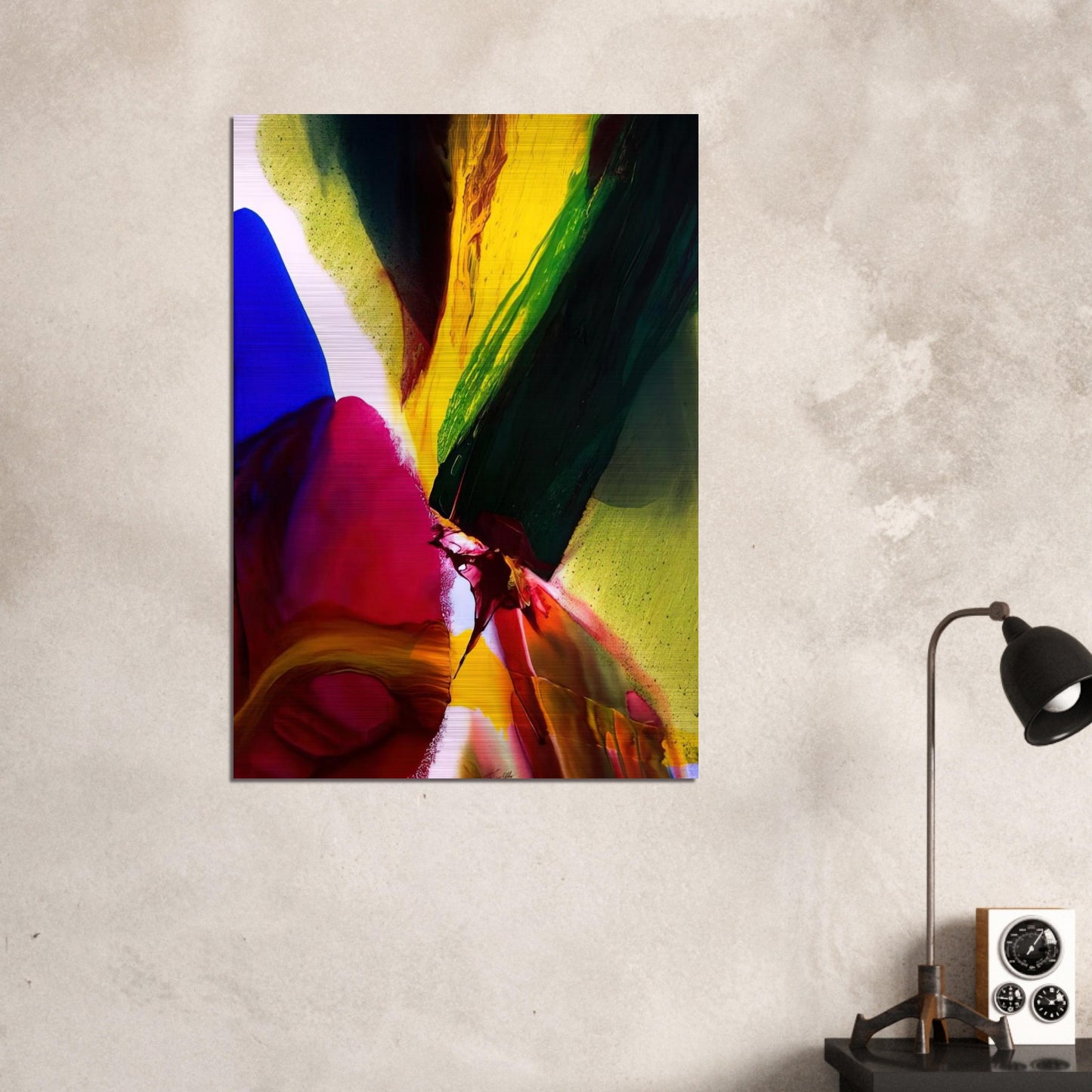Phenomena Phoenix Equinox - Paul Jenkins Brushed Aluminum Print - 70x100 cm / 28x40 inches | Paul Jenkins Aluminum Print | Paul Jenkins Prints