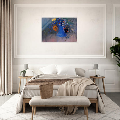 VASE OF FLOWERS 8 - Odilon Redon Acrylic Print - 70x100 cm / 28x40″ inches | Odilon Redon Wall Art | Odilon Redon Prints