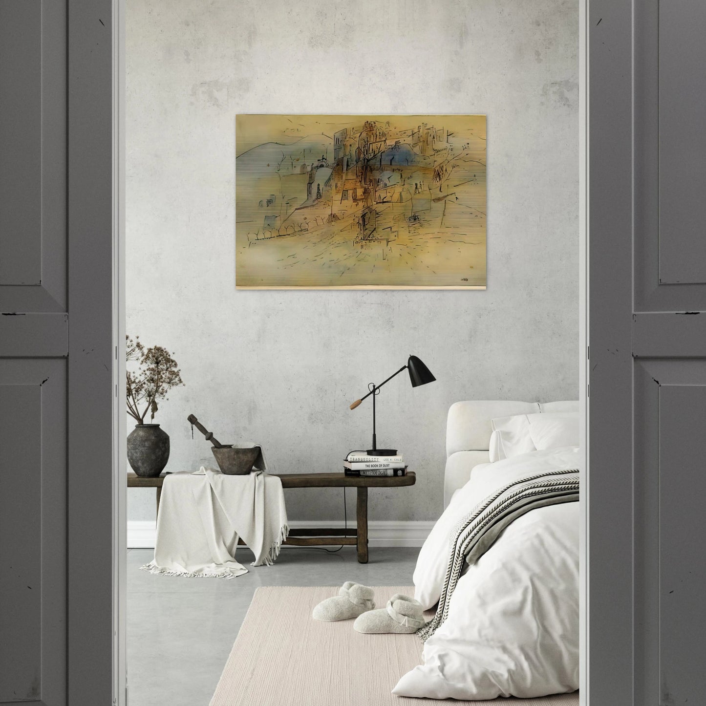 Cite - 1945 - Wols Brushed Aluminum Print - 70x100 cm / 28x40 inches | Wols Aluminum Print | Wols Prints