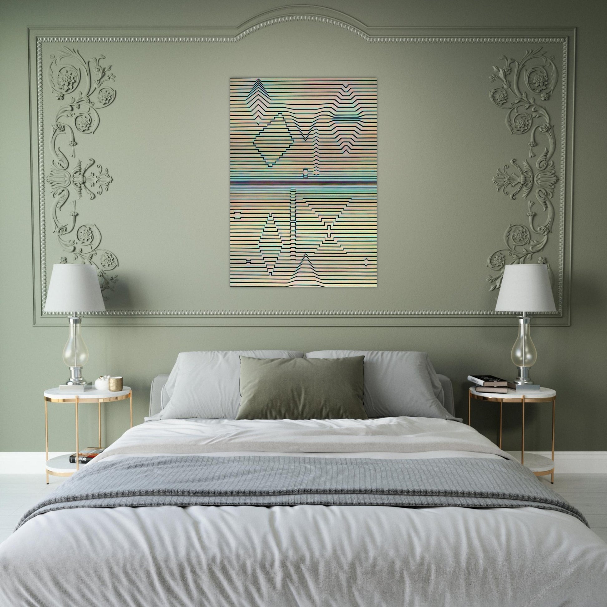 Birth - Victor Vasarely Brushed Aluminum Print - 70x100 cm / 28x40 inches | Victor Vasarely Aluminum Print | Victor Vasarely Prints
