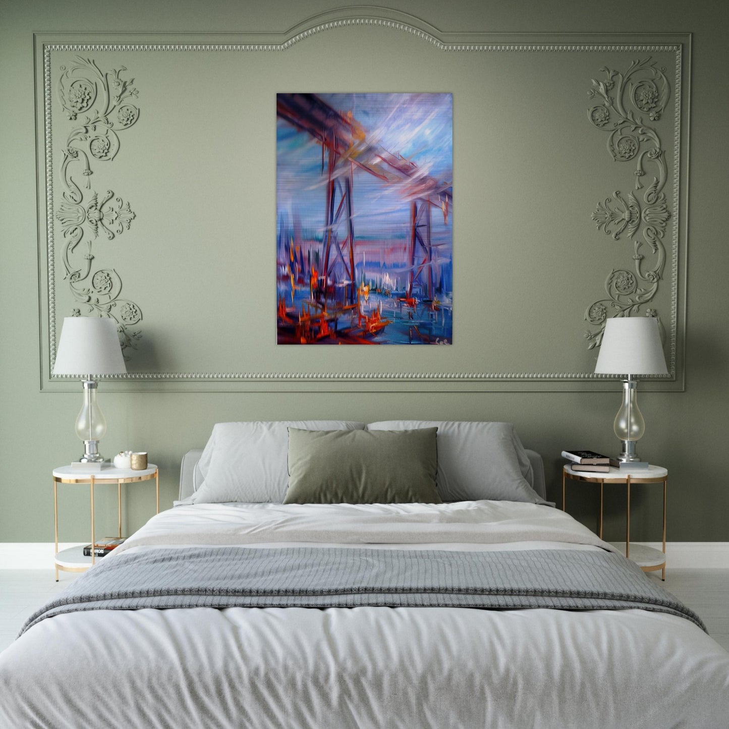 Bridge over Utopia - Konrad Zuse Brushed Aluminum Print - 70x100 cm / 28x40 inches | Konrad Zuse Aluminum Print | Konrad Zuse Prints