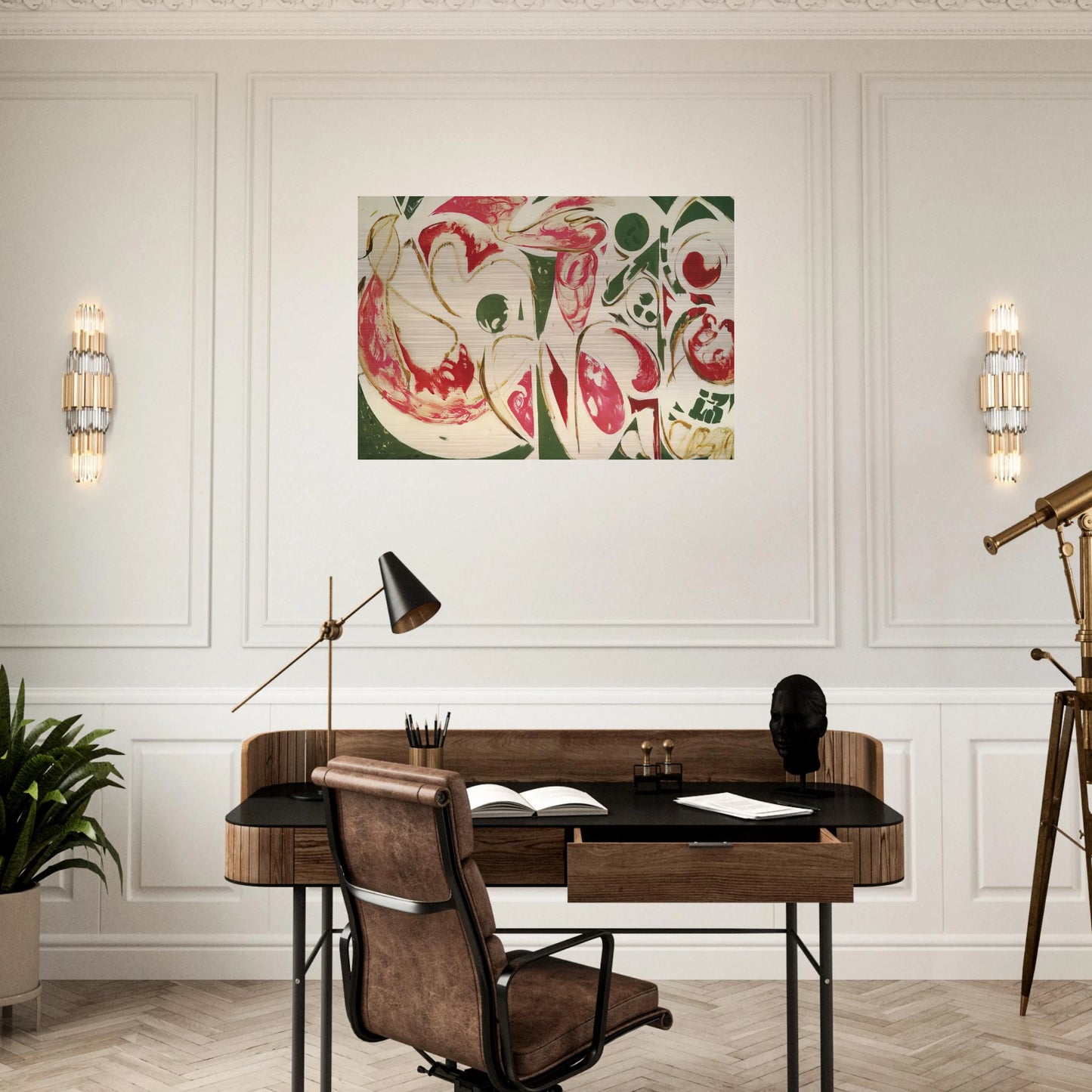 The Sun Woman II - Lee Krasner Brushed Aluminum Print - 70x100 cm / 28x40 inches | Lee Krasner Aluminum Print | Lee Krasner Prints