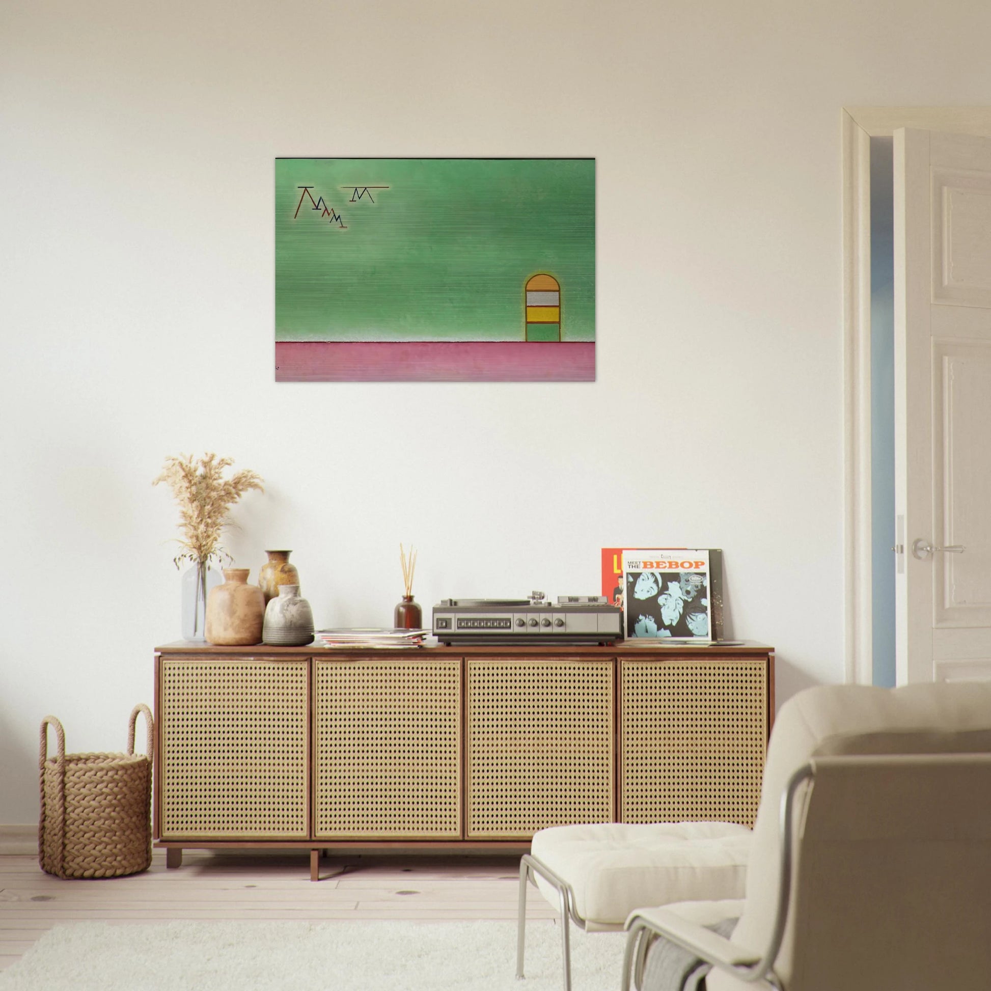 GREEN EMPTYNESS 1930 - Wassily Kandinsky Brushed Aluminum Print - 70x100 cm / 28x40 inches | Wassily Kandinsky Aluminum Print | Wassily Kandinsky Prints