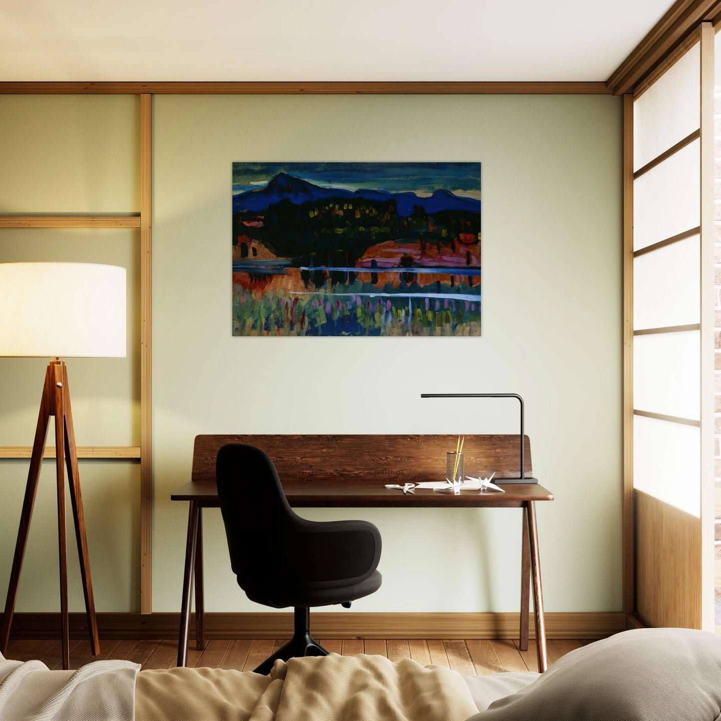 MURNAU AM STAFFELSEE 1908 - Wassily Kandinsky Brushed Aluminum Print - 70x100 cm / 28x40 inches | Wassily Kandinsky Aluminum Print | Wassily Kandinsky Prints