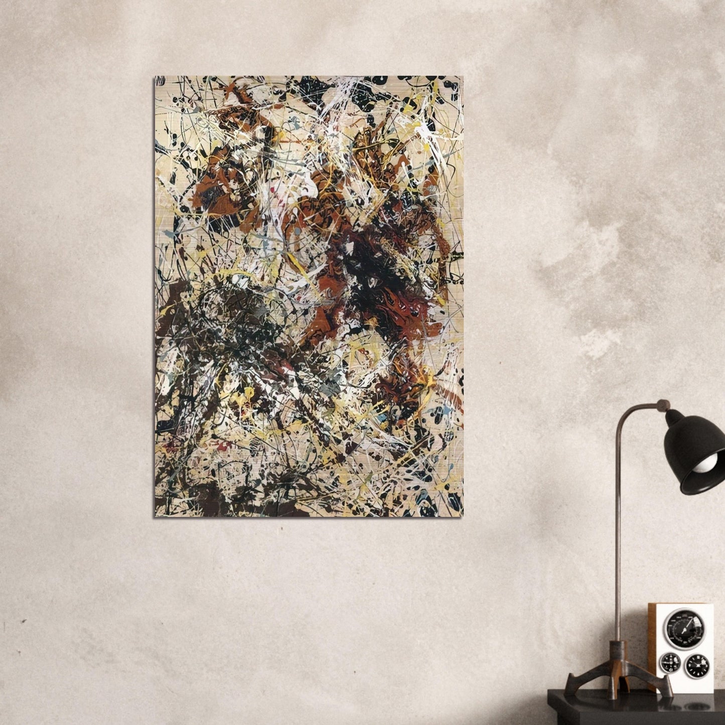 NUMBER 12 1949 - Jackson Pollock Brushed Aluminum Print - 70x100 cm / 28x40 inches | Jackson Pollock Aluminum Print | Jackson Pollock Prints