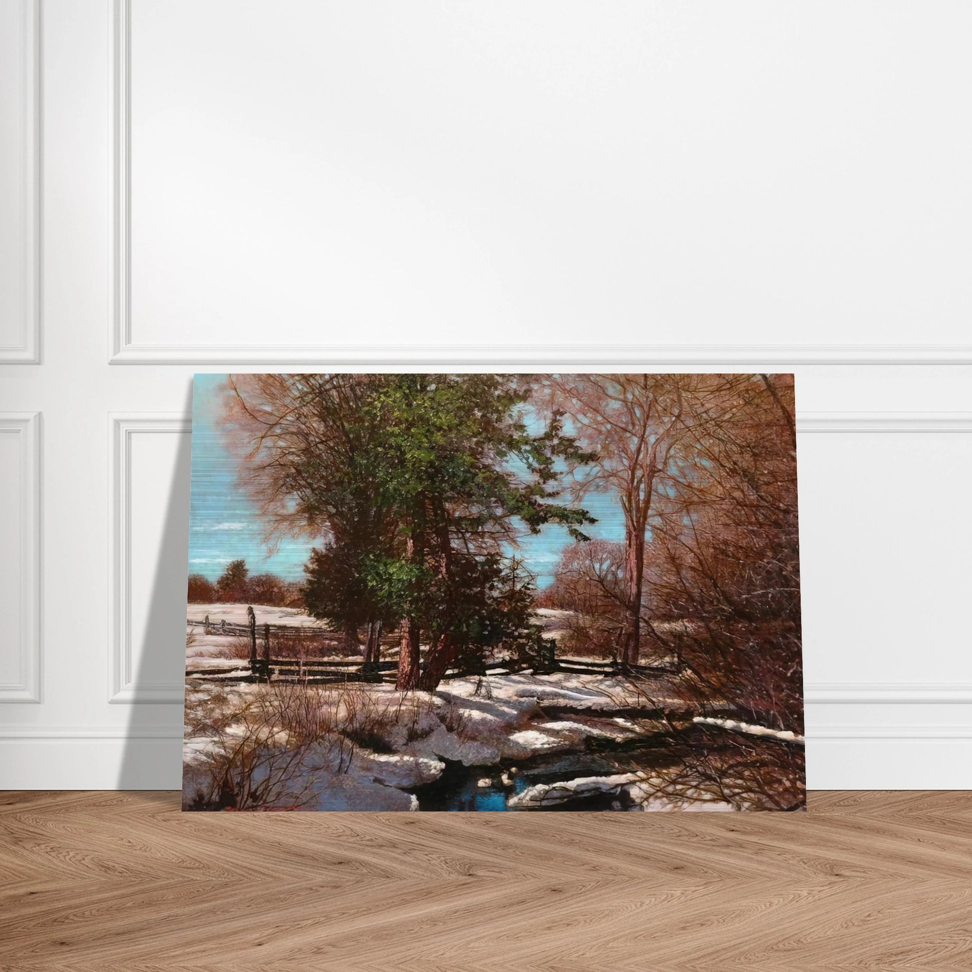 Promise of Spring - 1930 Canada - Frank Johnston Brushed Aluminum Print - 70x100 cm / 28x40 inches | Frank Johnston Aluminum Print | Frank Johnston Prints