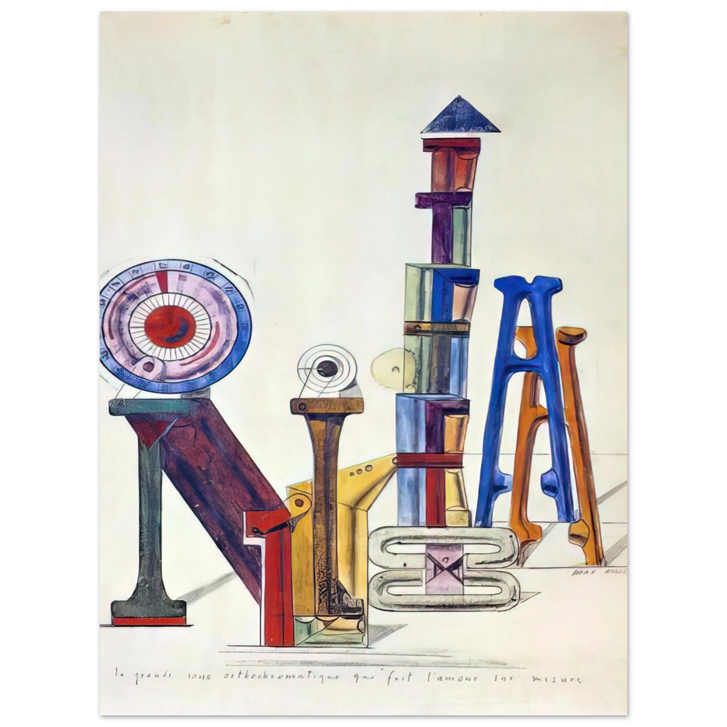 Max Ernst - La Grande Roue OrthochromatiqueÃ¢â‚¬Â¦  75x100 cm / 30x40inches Fine Art Poster