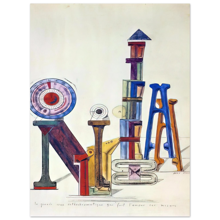 Max Ernst - La Grande Roue OrthochromatiqueÃ¢â‚¬Â¦  75x100 cm / 30x40inches Fine Art Poster