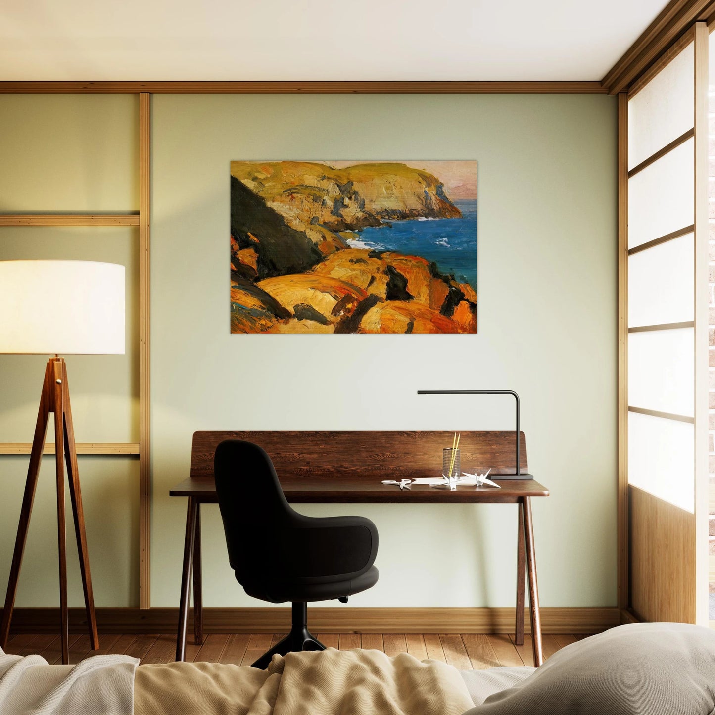 Blackhead, Monhegan - Edward Hopper Brushed Aluminum Print - 70x100 cm / 28x40 inches | Edward Hopper Aluminum Print | Edward Hopper Prints