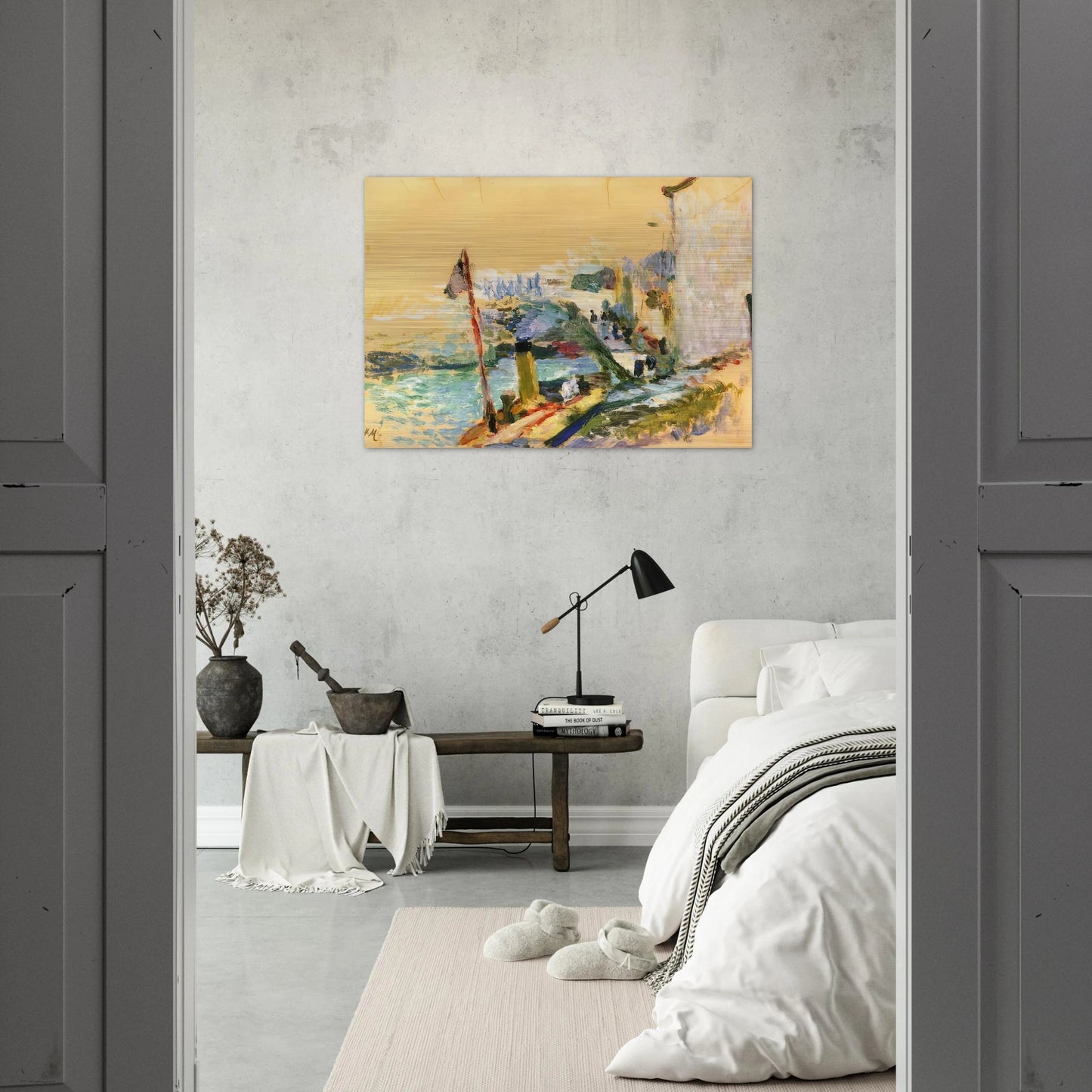 THE PORT OF BELLE ISLE SUR MER 1897 - Henri Matisse Brushed Aluminum Print - 70x100 cm / 28x40 inches | Henri Matisse Aluminum Print | Henri Matisse Prints