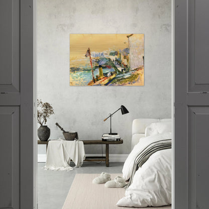 THE PORT OF BELLE ISLE SUR MER 1897 - Henri Matisse Brushed Aluminum Print - 70x100 cm / 28x40 inches | Henri Matisse Aluminum Print | Henri Matisse Prints