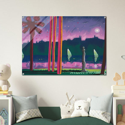 Suave Como La Noche - 1982 - Carlos Almaraz Acrylic Print - 70x100 cm / 28x40″ inches