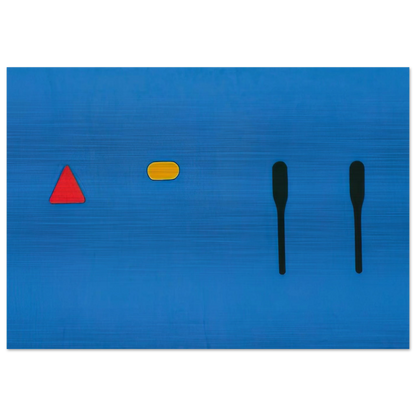 Untitled - 1968 - Ron Gorchov Brushed Aluminum Print - 70x100 cm / 28x40 inches | Ron Gorchov Aluminum Print | Ron Gorchov Prints
