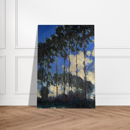 Poplars on the Banks of the Epte - claude monet Brushed Aluminum Print - 70x100 cm / 28x40 inches | claude monet Aluminum Print | claude monet Prints