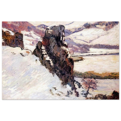 Creuse under the snow - 1890 - Armand Guillaumin Art Prints - 100x150 cm / 40x60″ inches | Armand Guillaumin Poster | Armand Guillaumin Prints