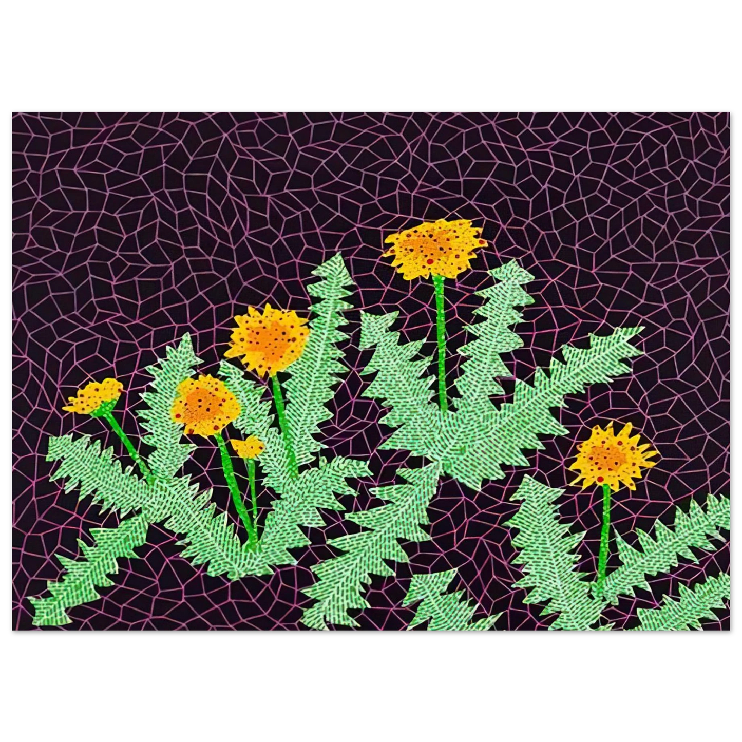 Yayoi Kusama - DANDELIONS 1985 Fine Art Poster