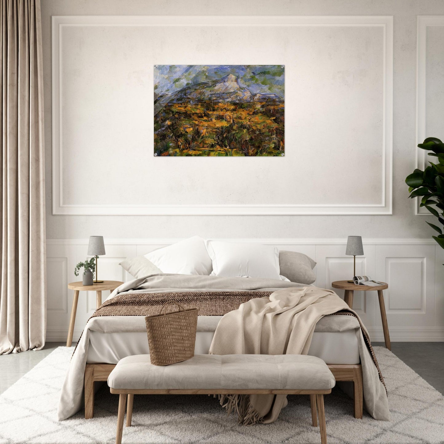 Mont Sainte-Victoire Seen from les Lauves - Paul Cézanne Acrylic Print - 70x100 cm / 28x40″ inches