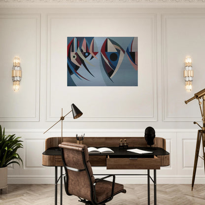 Untitled - 1956 - Karl Benjamin Brushed Aluminum Print - 70x100 cm / 28x40 inches | Karl Benjamin Aluminum Print | Karl Benjamin Prints