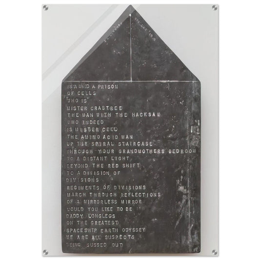 Is a Mind a Prison - 1970 - Bob Law Acrylic Print - 70x100 cm / 28x40″ inches | Bob Law Wall Art | Bob Law Prints