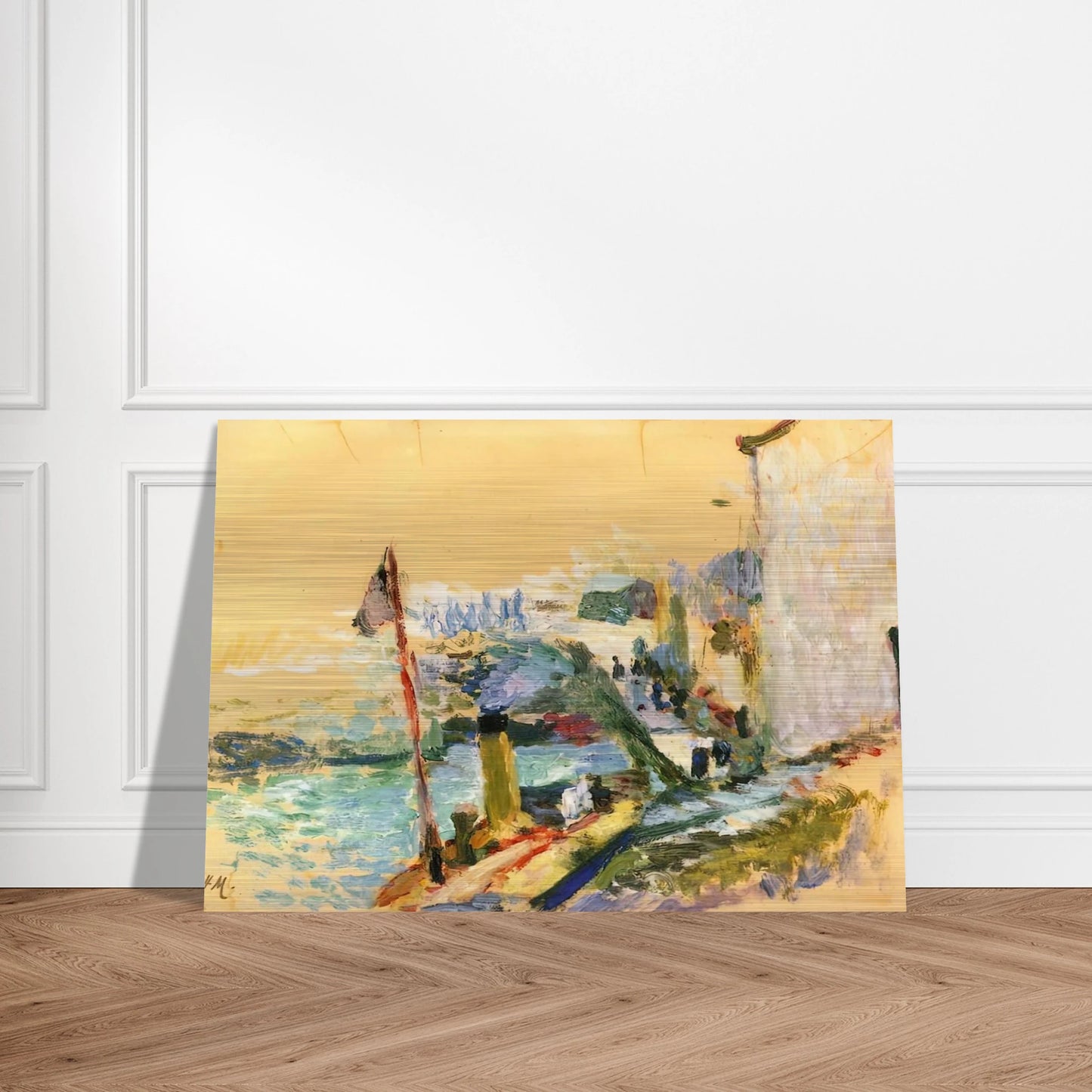 THE PORT OF BELLE ISLE SUR MER 1897 - Henri Matisse Brushed Aluminum Print - 70x100 cm / 28x40 inches | Henri Matisse Aluminum Print | Henri Matisse Prints