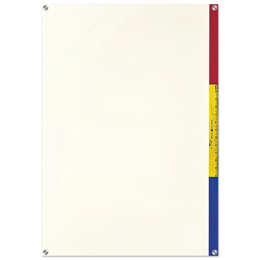 UNTITLED RULER ULAE 56 - Jasper Johns Acrylic Print - 70x100 cm / 28x40″ inches