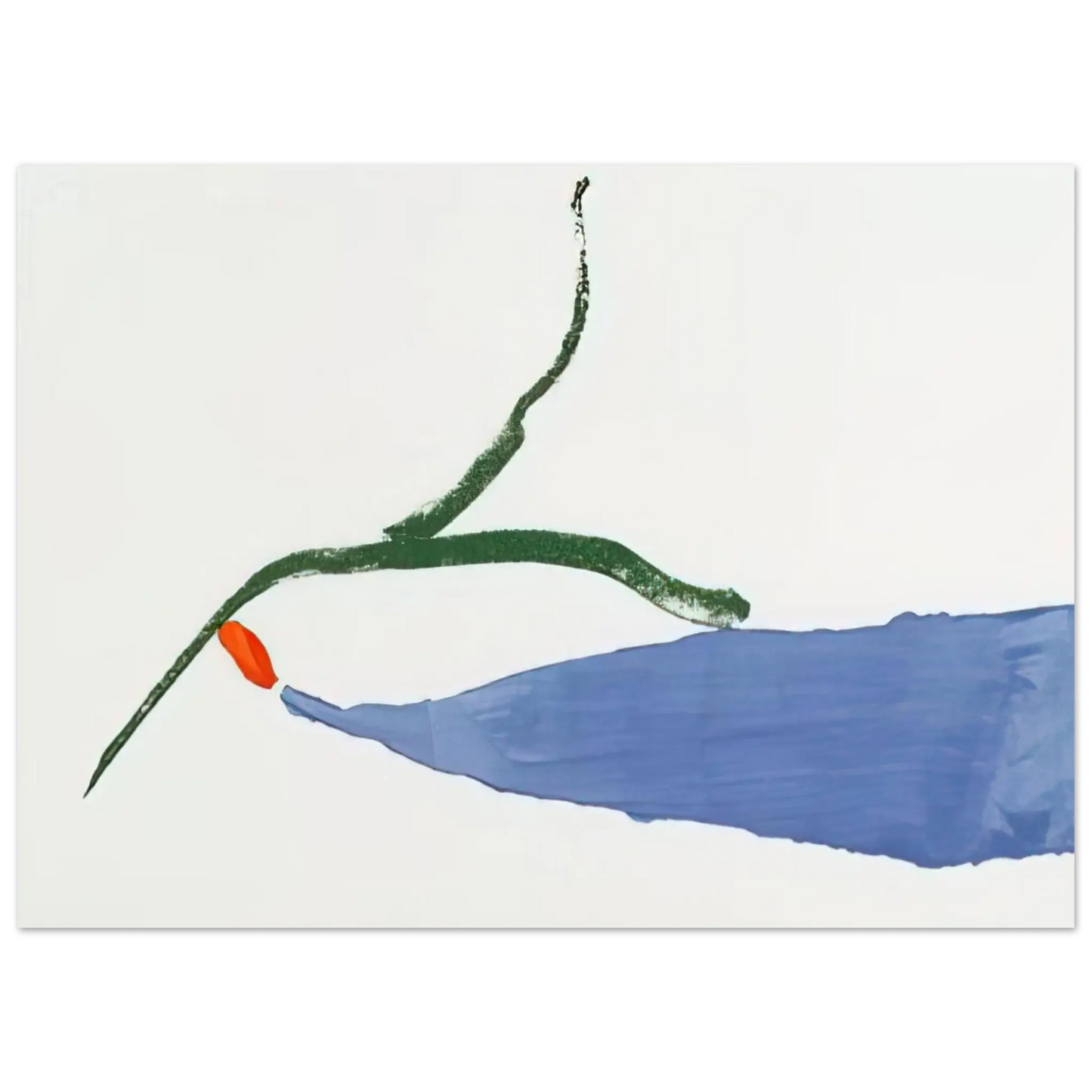 Helen Frankenthaler - A Little Zen - 1970 Wall art - 45x60 cm / 18x24 Inches - Premium Wooden Framed Poster With Fine Art Paper - Wood frame